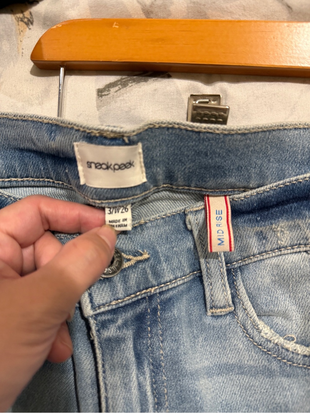 SneakPeek Women's Light Blue Mid Rise Denim Jeans